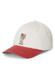 Polo Ralph Lauren Czapka z daszkiem 322B13854001 Biały. Białe czapki dla dzieci Polo Ralph Lauren, bez wzorów, z bawełny. Za 229.99 zł.