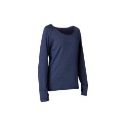 Koszulka do łagodnej jogi długi rękaw. T-shirty damskie marki DOMYOS. Za 49.99 zł.