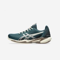 Buty tenisowe męskie ASICS Gel Solution Speed FF 3 na mączkę ceglaną. Brązowe buty sportowe męskie Asics, z kauczuku, bez zapięcia, tenisowe. W wyprzedaży za 399.99 zł.