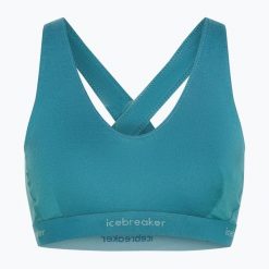 Biustonosz termoaktywny icebreaker Merino 125 Cool-Lite Sprite Racerback. Niebieskie bielizna termoaktywna damska Icebreaker, xs, bez wzorów, bez ramiączek. Za 159.99 zł.