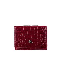 Mały portfel damski Canaletto z naturalnej skóry tłoczonej na wzór krokodyla z RFID – elegancja i bezpieczeństwo PD2000s162. Portfele damskie bez wzorów, ze skóry. Za 125.98 zł.