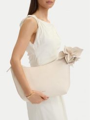 GINO ROSSI Torebka C-LDA8483 Écru. Białe torebki do ręki damskie Gino Rossi, bez wzorów, z materiału, bez dodatków. Za 229.99 zł.