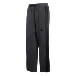 Spodnie do biegania adidas Essentials 3 stripes. Czarne spodnie sportowe męskie Adidas, l, bez wzorów, z dresówki, do biegania. Za 187.00 zł.