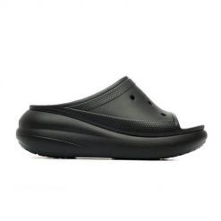 Buty do chodzenia damskie Crocs Crush Slide. Czarne skarpety damskie Crocs, bez wzorów, z materiału. Za 299.00 zł.