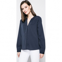 Vero Moda - Koszula. Szare koszule damskie Vero Moda, z elastanu, casualowe, z długim rękawem. W wyprzedaży za 39.90 zł.