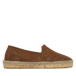 Espadryle Manebi. Brązowe espadryle damskie Manebi, bez wzorów, bez obcasa, bez zapięcia. Za 349.99 zł.
