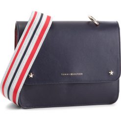 Torebka TOMMY HILFIGER - Tommy Leather Crosso AW0AW05723 902. Niebieskie listonoszki damskie Tommy Hilfiger, ze skóry. Za 899.00 zł.