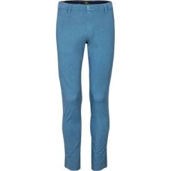 Spodnie Chinosy Niebieskie z Elastanem, Casualowe, Zwężana Nogawka, Męskie -QUICKSIDE. Niebieskie eleganckie spodnie męskie Quickside, m, bez wzorów, z bawełny. Za 149.00 zł.