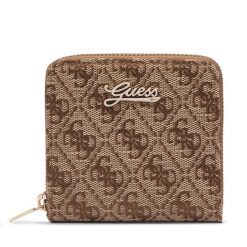 Portfel Guess. Brązowe portfele damskie Guess, z aplikacjami. Za 174.99 zł.