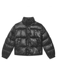 Calvin Klein Jeans Kurtka przejściowa Minime Shiny Short Puffer LVCKTJM01G Czarny Regular Fit. Czarne kurtki i płaszcze dla dziewczynek Calvin Klein Jeans, bez wzorów, z jeansu, bez kaptura. Za 569.99 zł.