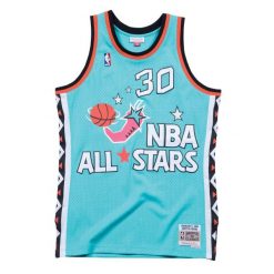 Jersey NBA All Star Est Scottie Pippen. Niebieskie koszulki sportowe męskie Mitchell & Ness, bez wzorów, z jersey, bez kołnierzyka, bez ramiączek, do koszykówki. Za 535.50 zł.
