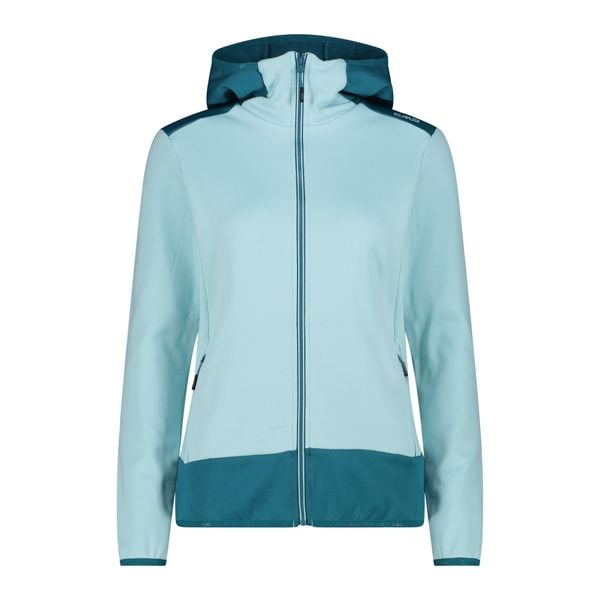 Bluza damska turystyczna CMP 34E2306. Niebieskie bluzy damskie CMP, m, bez wzorów, z materiału, z kapturem, trekkingowe. Za 436.80 zł.