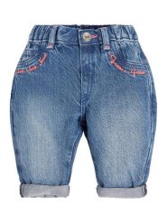Guess Jeansy K3GA01 D4MU2 Niebieski Mom Fit. Niebieskie jeansy dla dziewczynek Guess, z jeansu. Za 119.99 zł.