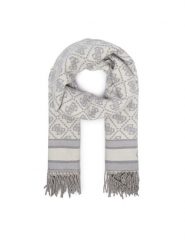 Guess Szalik AW5665 POL03 Szary. Szare szaliki i chusty damskie Guess, z aplikacjami, z poliesteru. Za 194.99 zł.