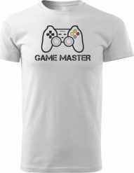 Topslang Koszulka z padem do gry Game Master męska biała REGULAR XL. Białe koszulki sportowe męskie Topslang, m, bez wzorów, bez kołnierzyka, bez ramiączek. Za 99.90 zł.