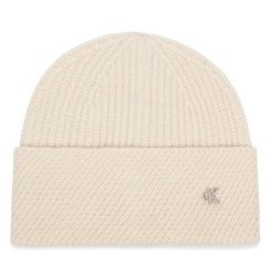 Czapka Calvin Klein. Białe czapki i kapelusze damskie Calvin Klein, na zimę, bez wzorów. Za 169.99 zł.