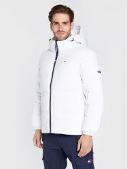 Tommy Jeans Kurtka puchowa Essential DM0DM15447 Biały Regular Fit. Białe kurtki męskie Tommy Jeans, m, bez wzorów, z jeansu, bez kaptura. Za 689.99 zł.
