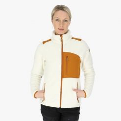 Bluza polarowa turystyka damska Swedemount Nordkap Pile Jacket wodoodporna. Białe bluzy damskie SWEDEMOUNT, bez wzorów, z polaru, bez kaptura, narciarskie. Za 371.00 zł.