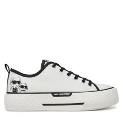 Trampki KARL LAGERFELD. Białe trampki i tenisówki damskie KARL LAGERFELD, bez wzorów, bez zapięcia. Za 379.99 zł.
