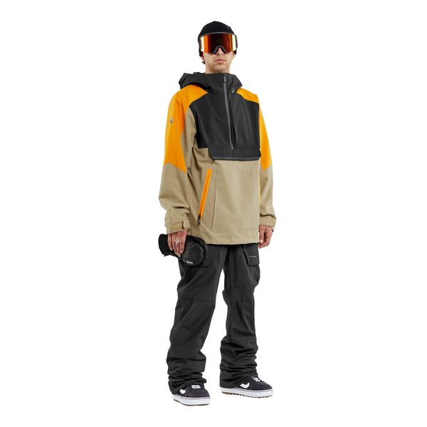 Kurtka snowboardowa męska Volcom Brighton Pullover. Brązowe kurtki męskie Volcom, m, bez wzorów, bez kaptura, narciarskie. W wyprzedaży za 1,113.90 zł.