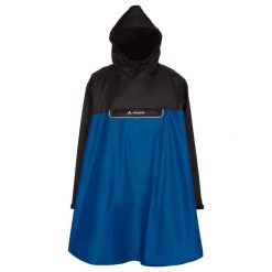 Poncho VAUDE Covero II. Czarne kurtki damskie Vaude, bez wzorów, bez kaptura. Za 284.05 zł.