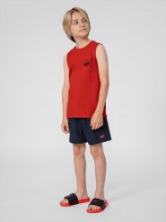 4F Spodenki kąpielowe boardshorty chłopięce 152 (11-12 lat). Niebieskie kąpielówki dla chłopców 4f, bez wzorów, z tkaniny. W wyprzedaży za 19.99 zł.