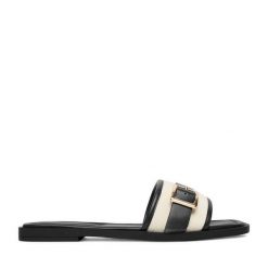 Klapki Beverly Hills Polo Club. Czarne klapki damskie Beverly Hills Polo Club, bez wzorów, bez obcasa. Za 139.99 zł.