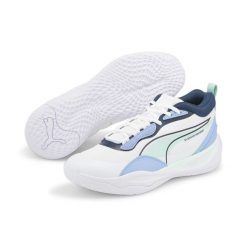 Buty koszykarskie męskie Puma Playmaker Pro. Zielone buty sportowe męskie Puma, z materiału, bez zapięcia, do koszykówki. Za 417.00 zł.