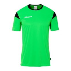 Koszulka Uhlsport Squad 27. Czarne koszulki sportowe męskie Uhlsport, m, bez wzorów, bez kołnierzyka, bez ramiączek, do piłki nożnej. Za 122.50 zł.