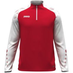 Koszulka z półzamkiem Jako Sonic. Białe koszulki sportowe męskie Jako, xl, bez wzorów, z dzianiny, bez kołnierzyka, bez ramiączek. Za 175.85 zł.