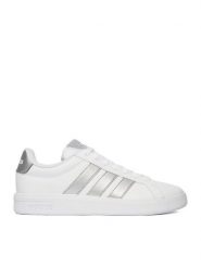 Adidas Sneakersy CEO-GRAND COURT 3.0 J JP9363 Biały. Białe buty sportowe dziewczęce Adidas, bez wzorów, z materiału, bez zapięcia. Za 179.99 zł.