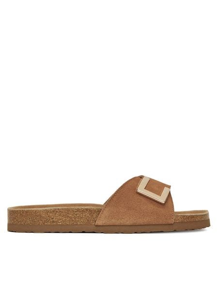 Lasocki Klapki CEO-HYSC0122056-1 Brązowy. Brązowe klapki damskie Lasocki, bez wzorów, ze skóry, bez obcasa. Za 119.99 zł.