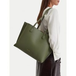 Torebka GINO ROSSI. Zielone torebki do ręki damskie Gino Rossi, bez wzorów, bez dodatków. Za 299.99 zł.
