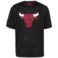 Koszulka z krótkim rękawem Chicago Bulls Mesh Logo. Czarne koszulki sportowe męskie New Era, l, bez wzorów, z meshu, bez kołnierzyka, bez ramiączek, do koszykówki. W wyprzedaży za 139.60 zł.