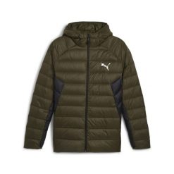 Męska kurtka puchowa PackLITE PUMA Dark Olive Green. Zielone kurtki męskie Puma, m, bez wzorów, z puchu, sportowe, bez kaptura. W wyprzedaży za 372.25 zł.