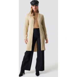 NA-KD Rozpinany sweter Midi Knitted - Beige. Kardigany damskie marki NA-KD. Za 121.95 zł.