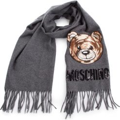 Szal MOSCHINO - 30576 M1876 015. Szare szaliki i chusty damskie MOSCHINO, z materiału. Za 659.00 zł.
