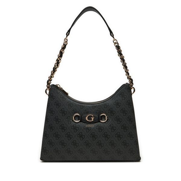 Torebka Guess. Czarne torebki do ręki damskie Guess, z aplikacjami, klasyczne, bez dodatków. Za 369.99 zł.