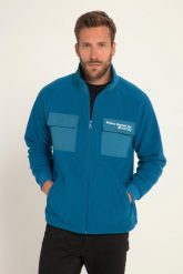 Męska Kurtka polarowa outdoor stójka kieszenie na piersi. Niebieskie kurtki męskie JAY-PI, m, bez wzorów, z materiału, bez kaptura. Za 223.99 zł.