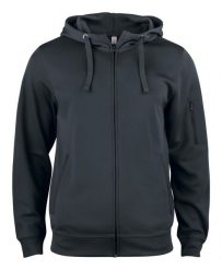Clique Basic Active Hoody Full Zip – bluza z kapturem 100% poliester – black. Czarne bluzy męskie CLIQUE, s, bez wzorów, z poliesteru, z kapturem. Za 202.91 zł.