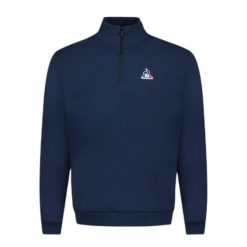 Bluza dresowa 1/4 zip Le Coq Sportif Essentiel N°1. Niebieskie bluzy męskie le coq sportif, m, bez wzorów, z dresówki, bez kaptura. Za 343.75 zł.