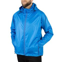 Kurtka przeciwdeszczowa męska Viking Rainier Man. Niebieskie kurtki męskie Viking, m, bez wzorów, z materiału, sportowe, z kapturem. Za 123.00 zł.