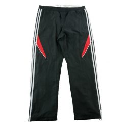 Second life - Spodnie dresowe męskie Climalite czarne - Stan dobry. Czarne spodnie sportowe męskie Adidas, m, bez wzorów, z dresówki, do biegania, climalite (adidas). Za 122.16 zł.