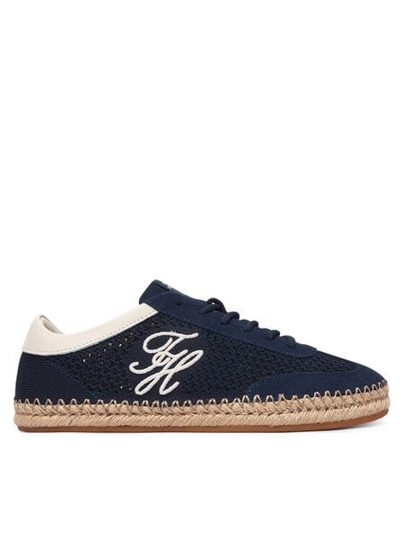 Tommy Hilfiger Espadryle Th Heritage Rope Sneaker FW0FW09406 Granatowy. Niebieskie espadryle damskie Tommy Hilfiger, bez wzorów, z materiału, bez obcasa, bez zapięcia. Za 449.99 zł.