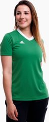 Koszulka damska adidas Entrada 22 Jersey zielona HI2124 2XL. Zielone t-shirty damskie Adidas, xl, bez wzorów, z jersey, bez kołnierzyka. Za 63.99 zł.