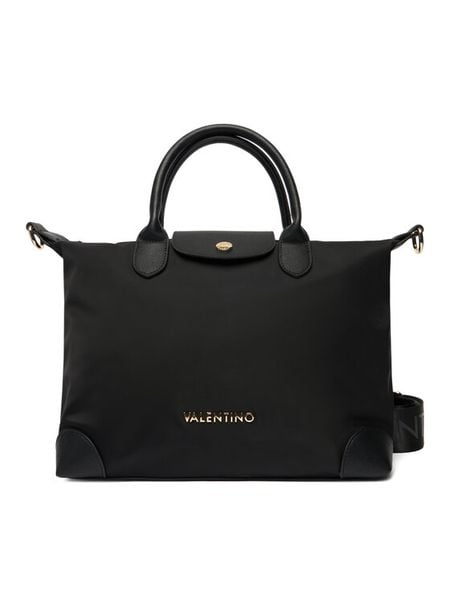 Valentino Torebka Jolly Re VBS9JX23 Czarny. Czarne torebki do ręki damskie Valentino, bez wzorów, ze skóry, bez dodatków. Za 469.99 zł.