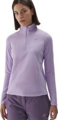 4f Bluza polarowa damska 4F F048 jasny fiolet 4FWAW24UFLEF048 52S XL. Bluzy damskie 4f, s, bez wzorów, z polaru, bez kaptura. Za 90.98 zł.