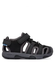Geox Sandały B Sandal Multy Boy B650FA 05014 C9999 S Czarny. Czarne sandały chłopięce Geox, z materiału, bez zapięcia. Za 249.99 zł.