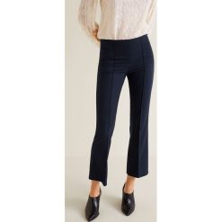 Mango - Spodnie Sito. Szare spodnie materiałowe damskie Mango, z elastanu. Za 139.90 zł.