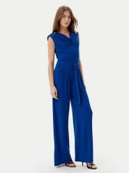 Rinascimento Kombinezon CFC0123484003 Niebieski Regular Fit. Niebieskie sukienki damskie Rinascimento, xl, bez wzorów, z syntetyku, bez kołnierzyka, bez ramiączek. Za 399.99 zł.